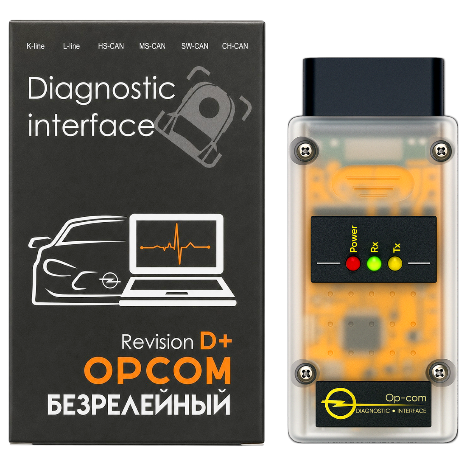 OP-COM версия D+ (безрелейный)
