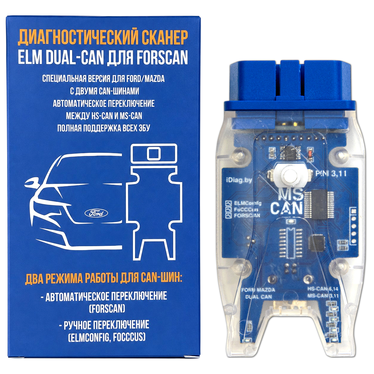 ELM DUAL-CAN для Forscan ELM DUAL-CAN для Forscan
